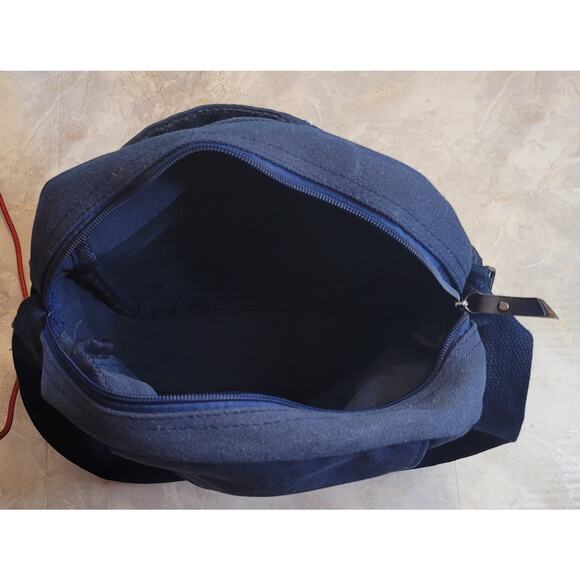 Ciana Mens multifunctional canvas bag crossbody travel blue pockets toiletries - Picture 8 of 8